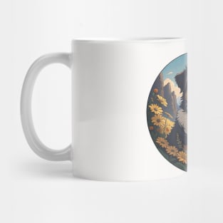 Mini Australian Shepherd Field Of Daisies Mug